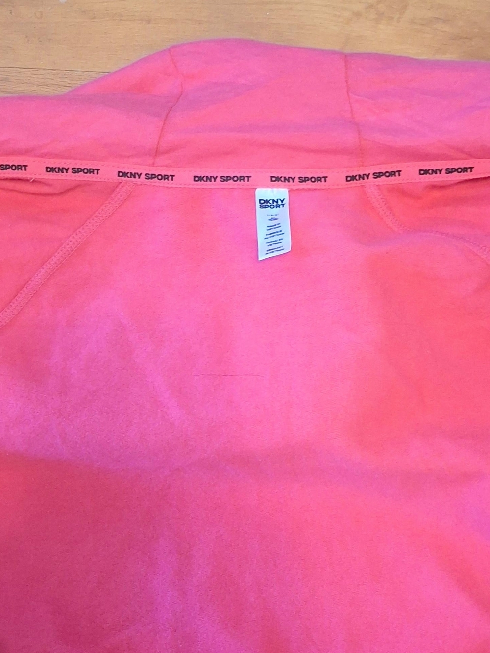 DKNY Womens Hoodie NWT - Two-Tone Zip - Picture 10 of 11
